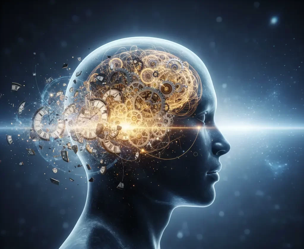 tempo, cérebro, mente e espírito